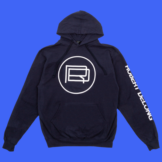 Navy Logo Hoodie